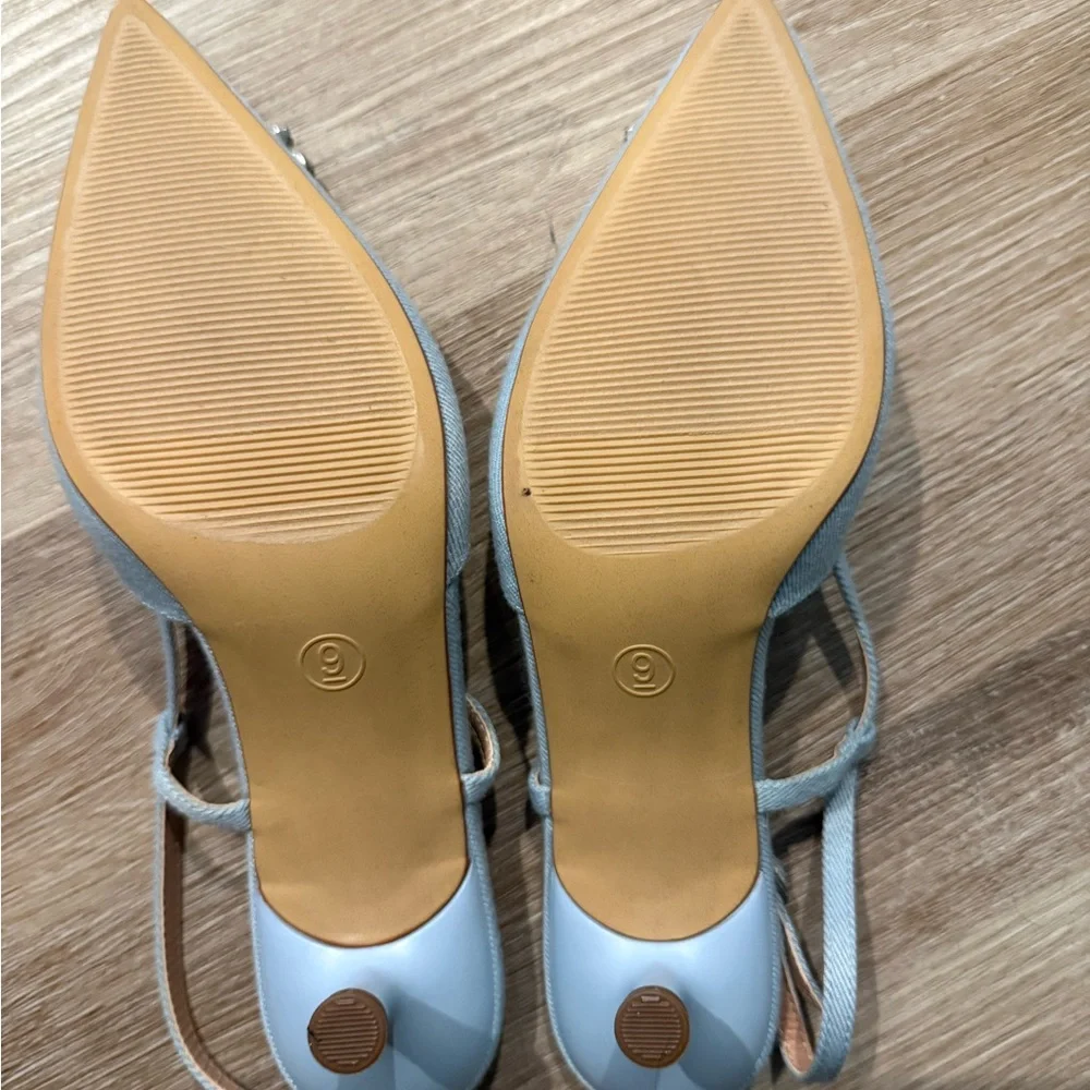 A New Day Light Blue Embellished Heels - Picture 3 of 3